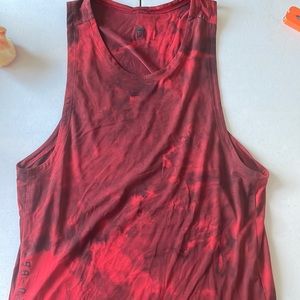 Always Agile Tank Top, Tidal Dye Grenadine Red Cassis